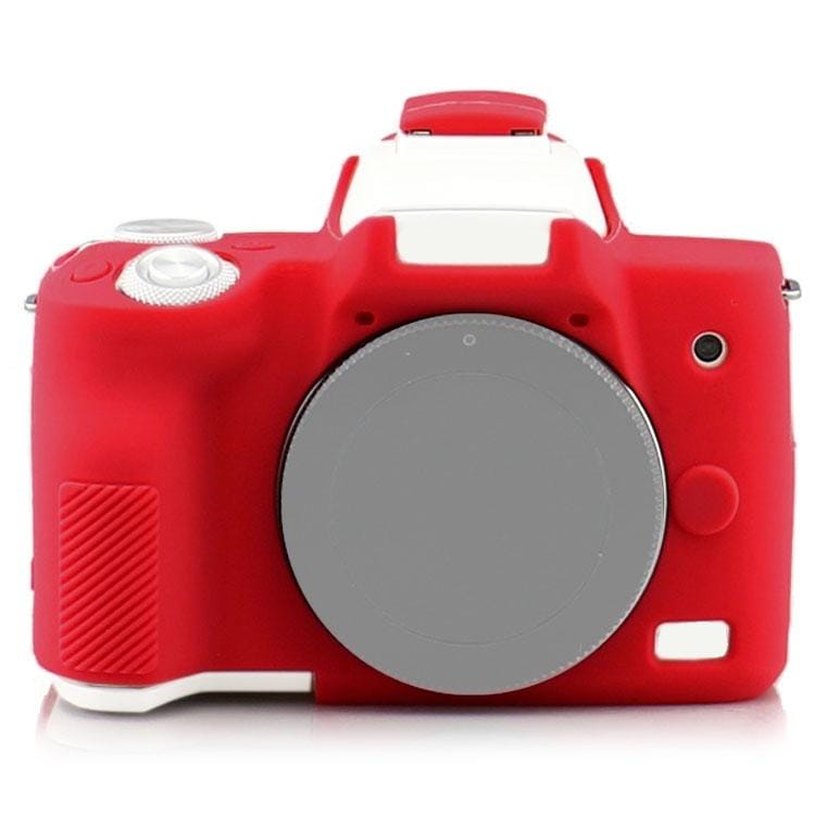 Richwell  Silicone Armor Skin Case Body Cover Protector for Canon EOS M50 Body Digital Camera (Red)