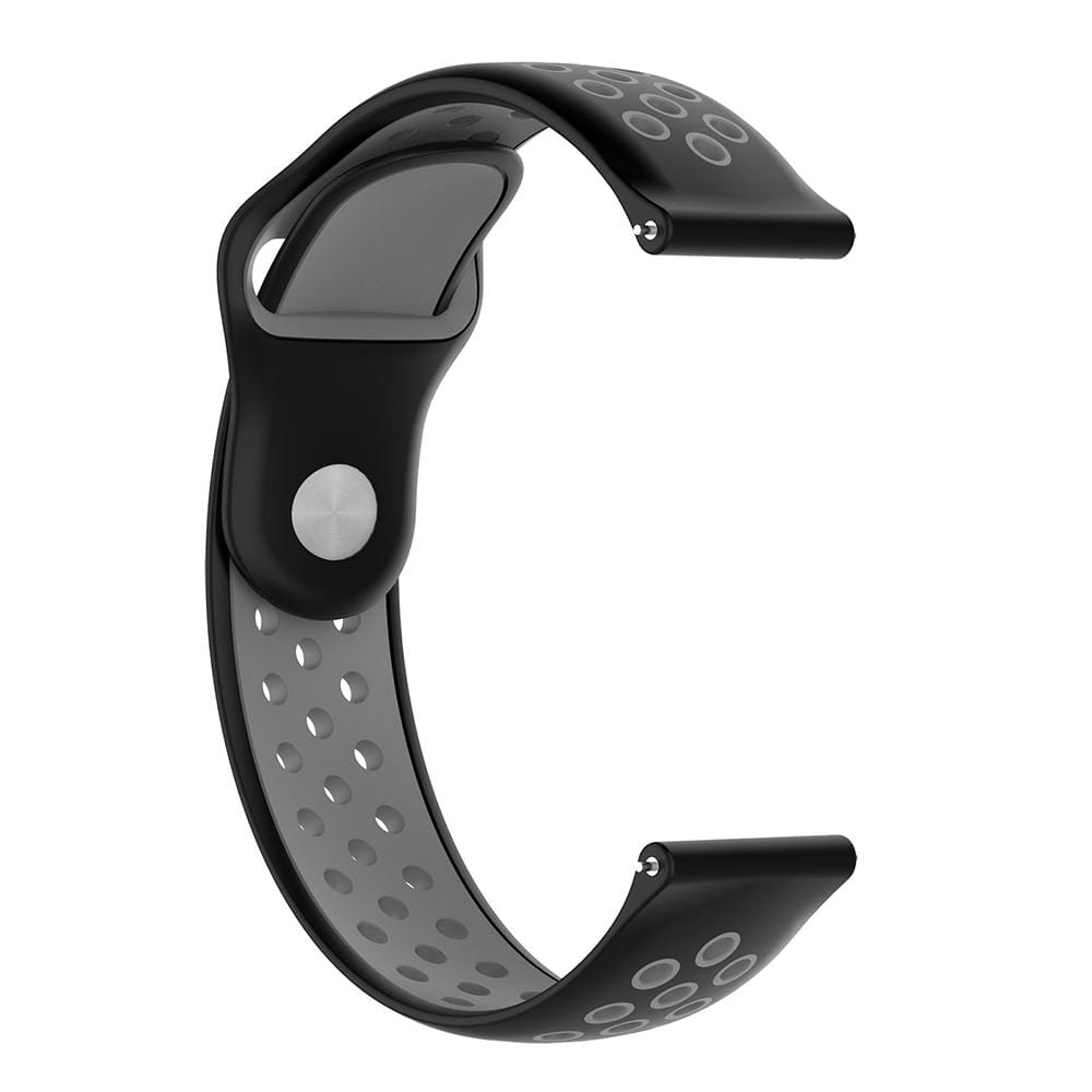 For Garmin Fenix Chronos Two-colors Replacement Wrist Strap Watchband (Gray Yellow)