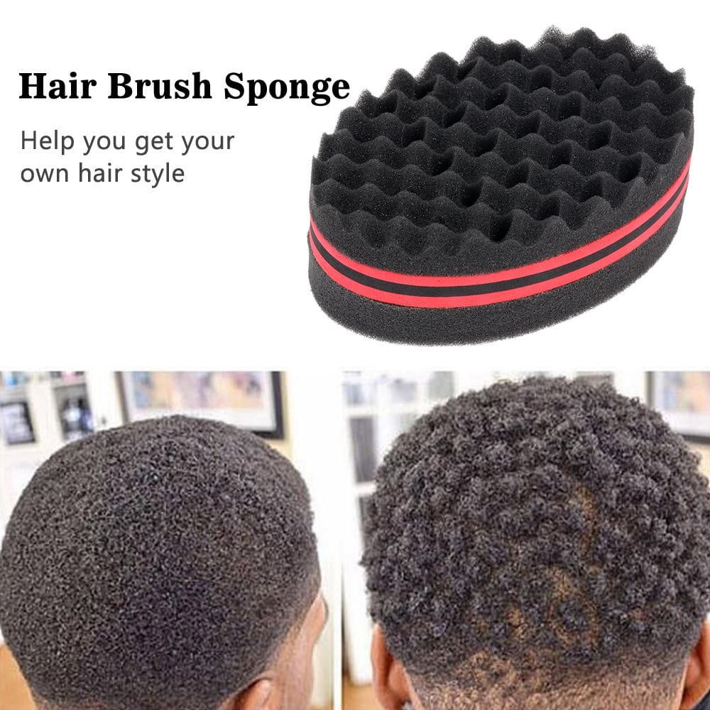 Hair Brush Sponge with Big Holes Double-sided Sponge for