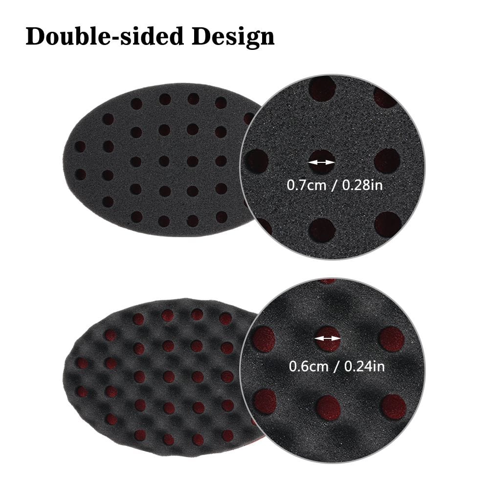 Hair Brush Sponge with Big Holes Double-sided Sponge for