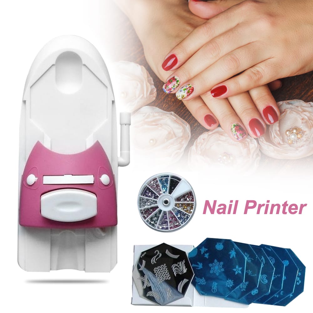 Nail Art Printer Pattern Printed On Nail Manicure Stamping - 1 set