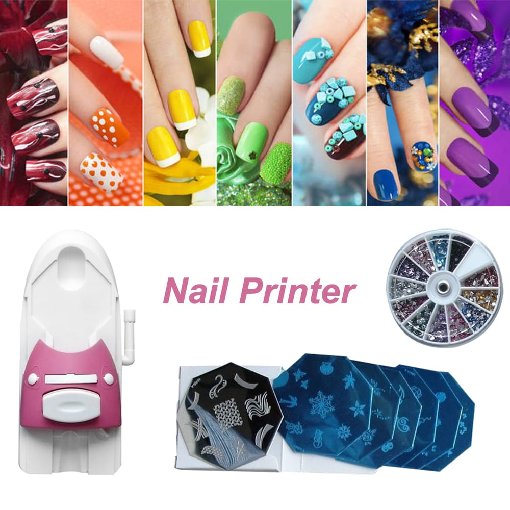 Nail Art Printer Pattern Printed On Nail Manicure Stamping - 1 set