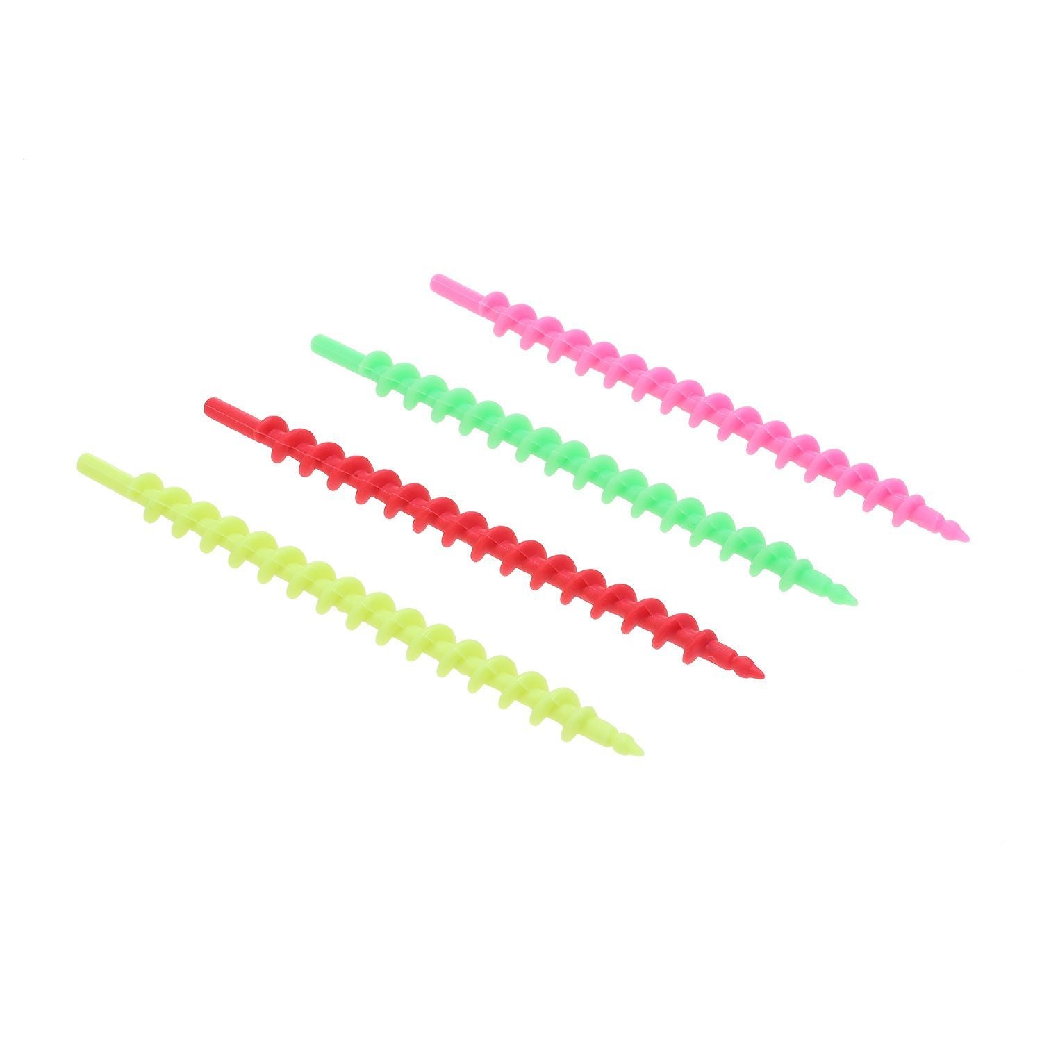 20Pcs Hair Rollers Spiral Rod Plastic Hairdressing Spiral