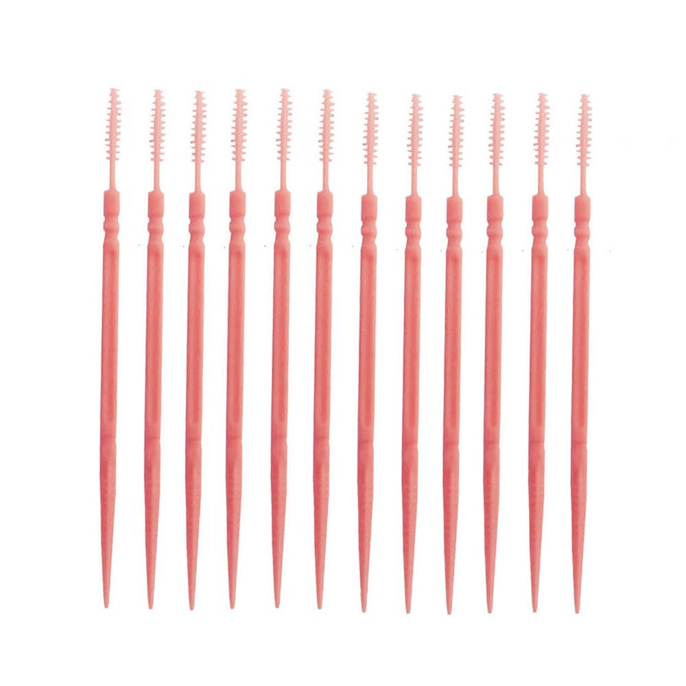 200 PCS Toothpick Brush Plastic Double-ended Toothpicks