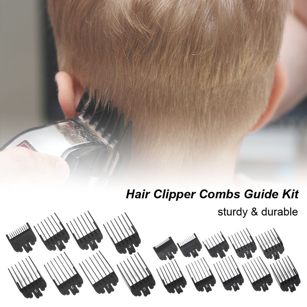 Hair Clipper Combs Guide Kit Plastic Hair Trimmer Guards - 8pcs