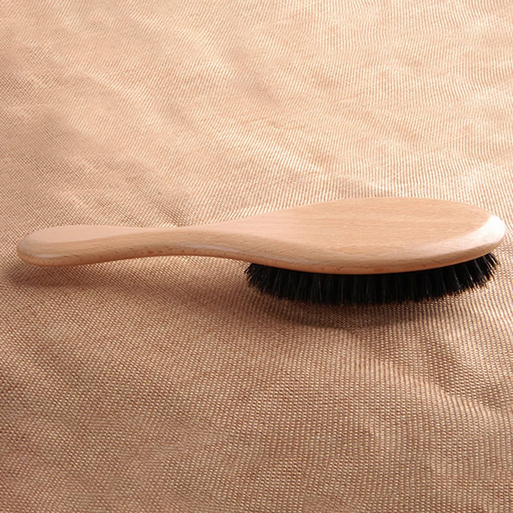 Natural Boar Bristle Hair Brush Wooden Paddle Hairbrush