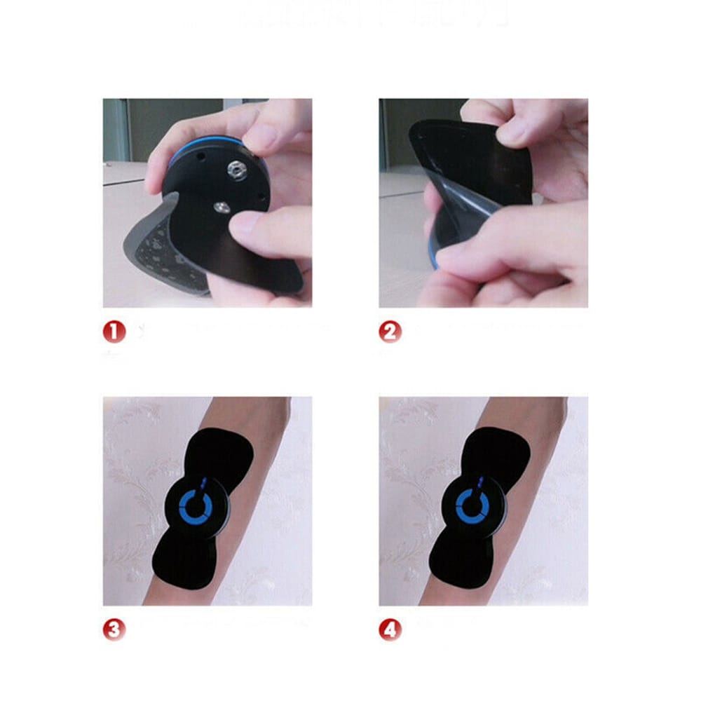 Neck Electric Massager TENS Massage Stickers Portable Mini - Battery models