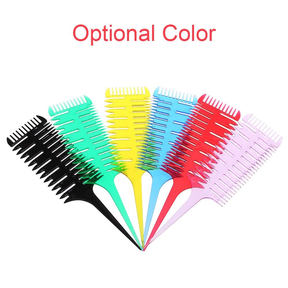 Hair Dyeing Comb 3-Way Sectioning Highlight Comb