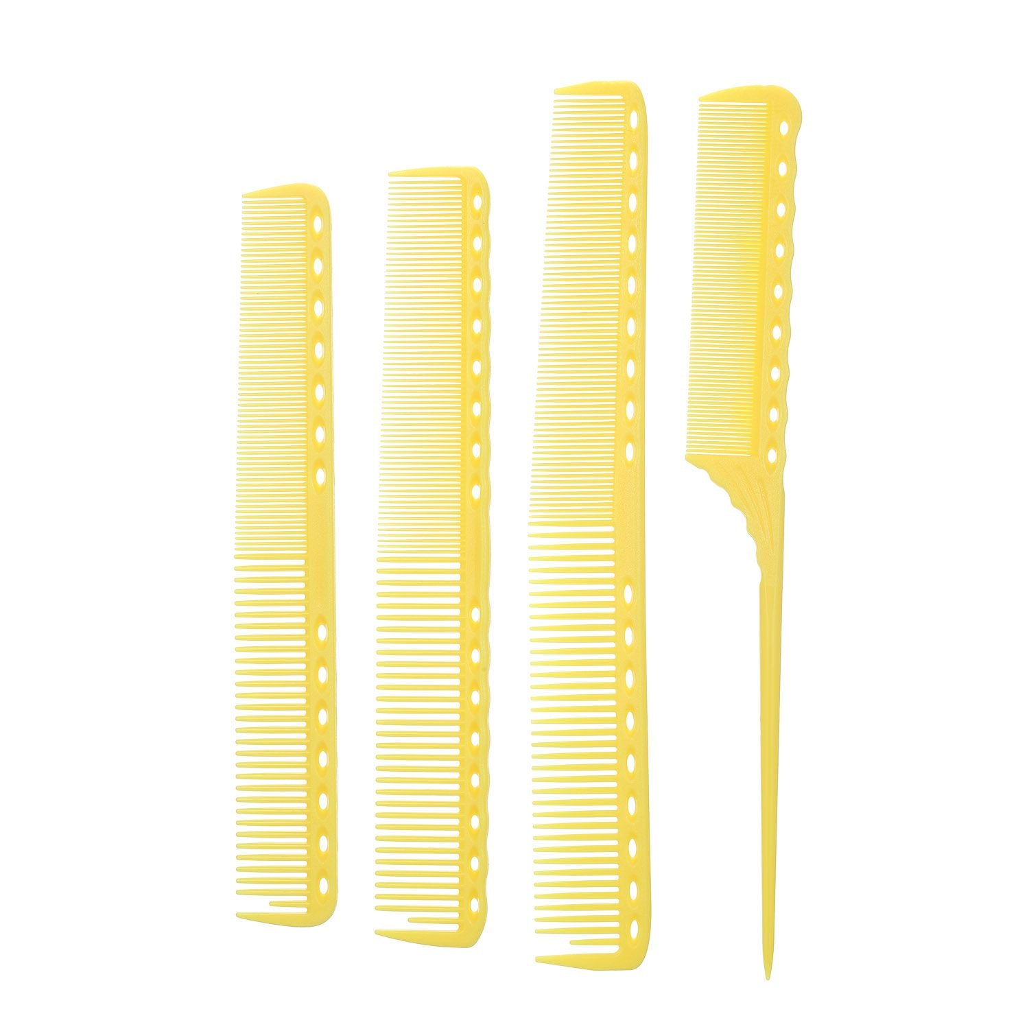 4PCs Hairdressing Combs Professional Combs Set Carbon Fiber