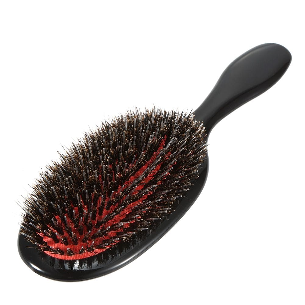 Boar Bristle & Nylon Hair Brush Oval Anti-static Paddle Comb