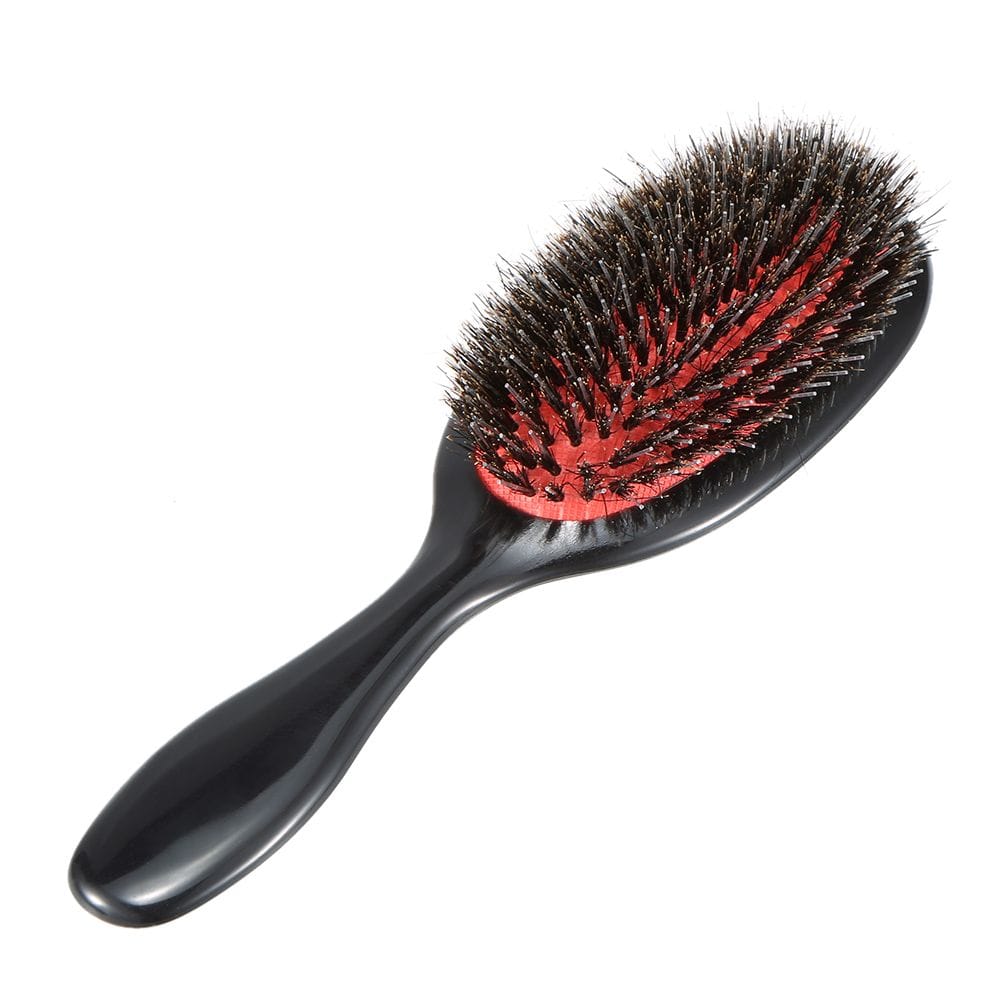 Boar Bristle & Nylon Hair Brush Oval Anti-static Paddle Comb