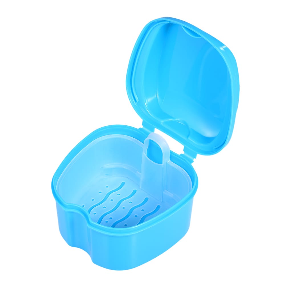 Denture Bath Box Case Dental False Teeth Storage Box