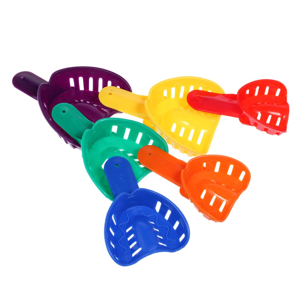 12Pcs Dental Impression Tray Plastic U Shape Teeth Holder