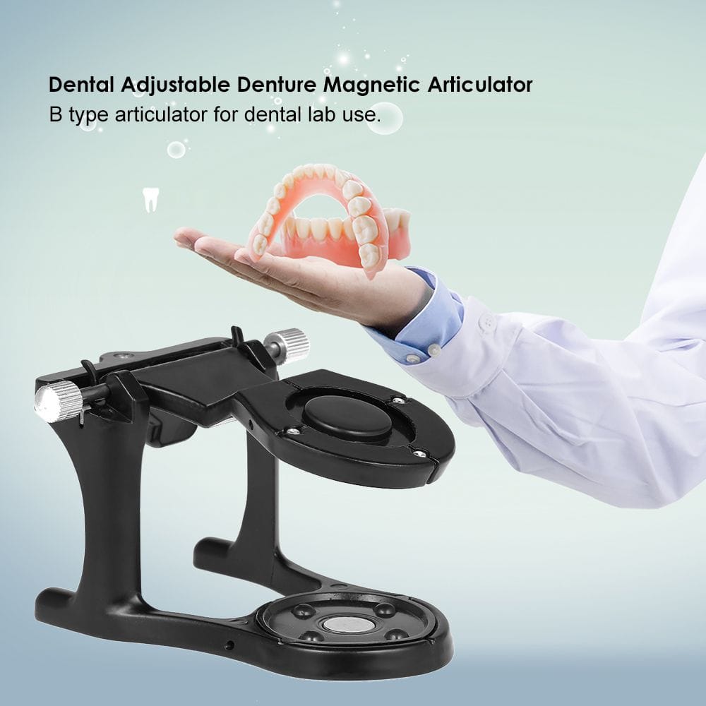 Dental Adjustable Denture Magnetic Articulator Small