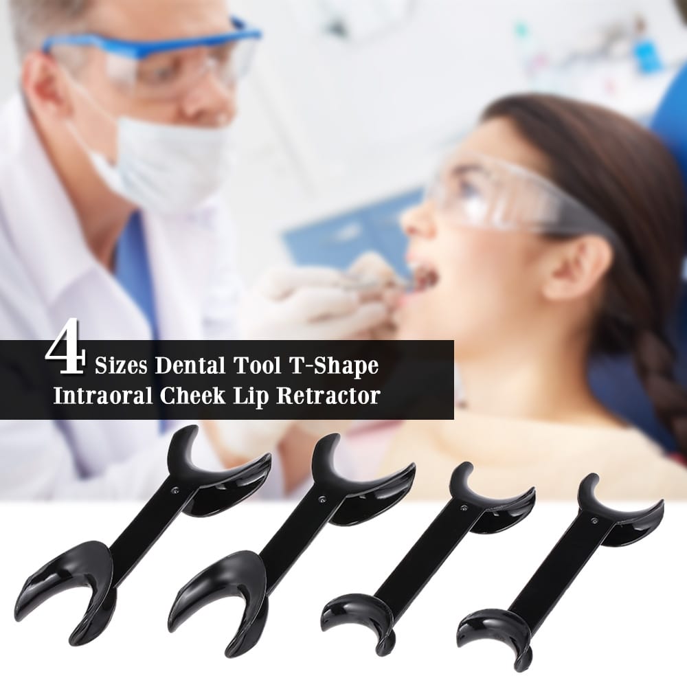 4 Sizes Dental Tool T-Shape Intraoral Cheek Lip Retractor