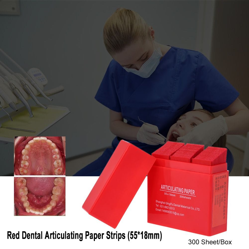 300 Sheet/Box Red Dental Articulating Paper Strips Dental