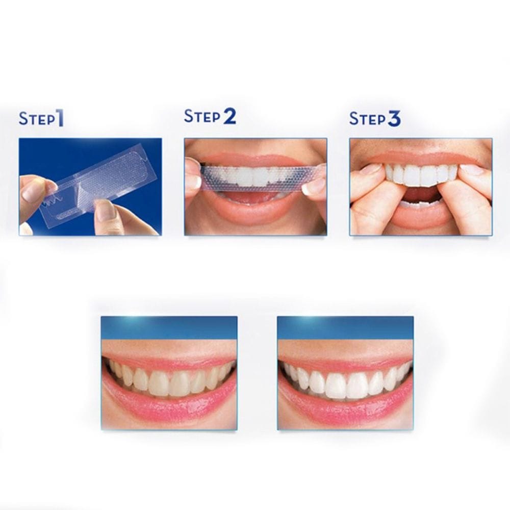 1/5/14PCS 3D Teeth Whitening Strips Anti-Sensitive Double - 5pcs