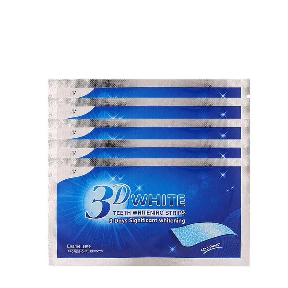 1/5/14PCS 3D Teeth Whitening Strips Anti-Sensitive Double - 5pcs