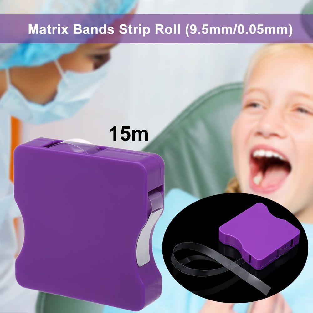 15m Dental Clear Matrix Bands Strip Roll Restoration Light