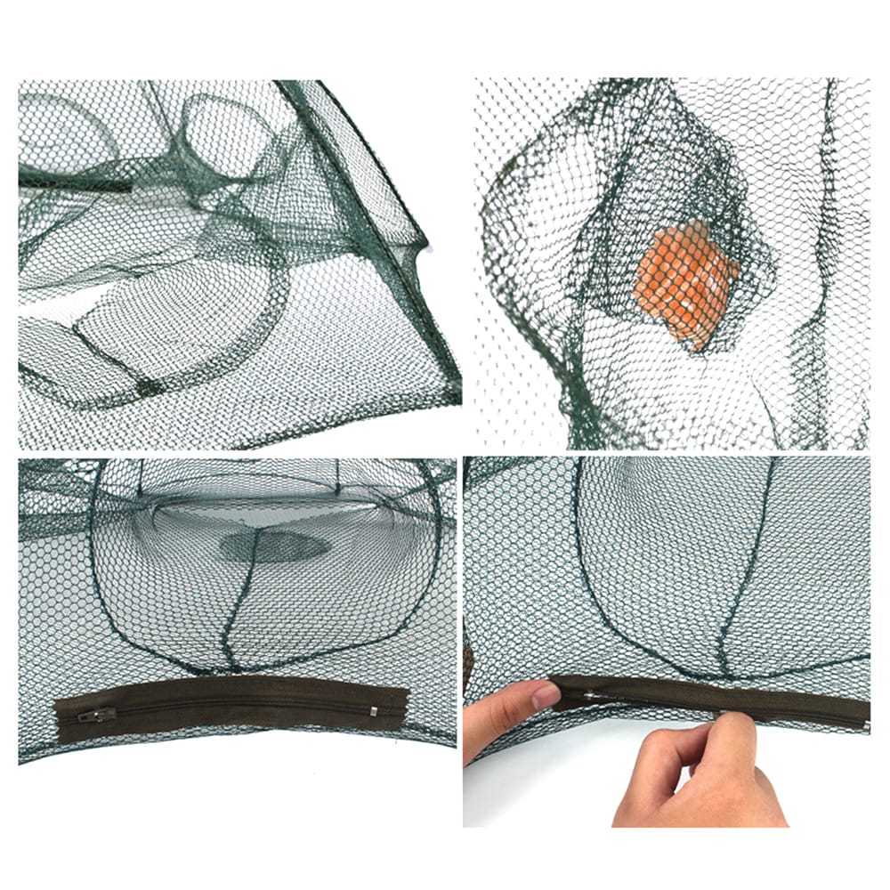 Fishing Bait Trap Folded Crab Net Crawdad Automatic Fishing - 2