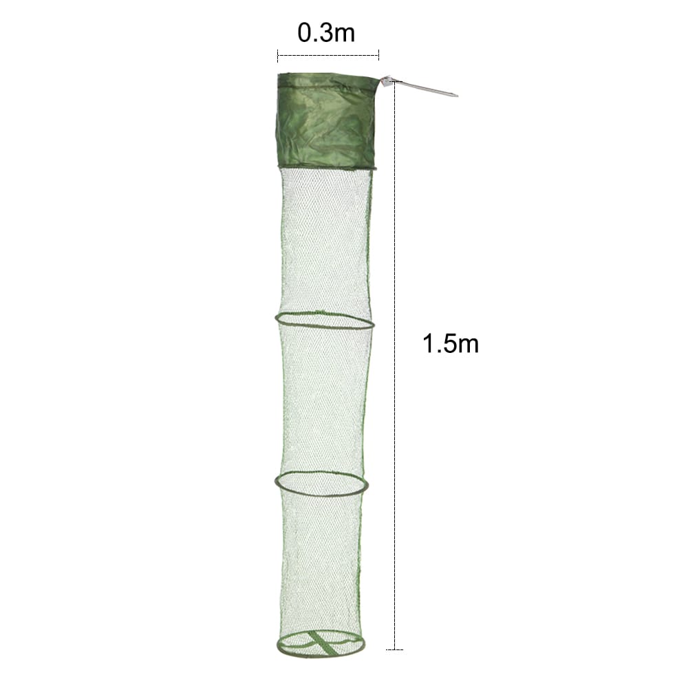Portable Collapsible Mesh Fishing Net Cage Fish Trap Fishing - Size 4