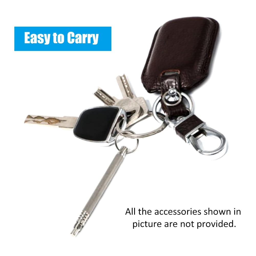 Titanium Alloy Toothpick Set Teethpick Holder with Key Ring