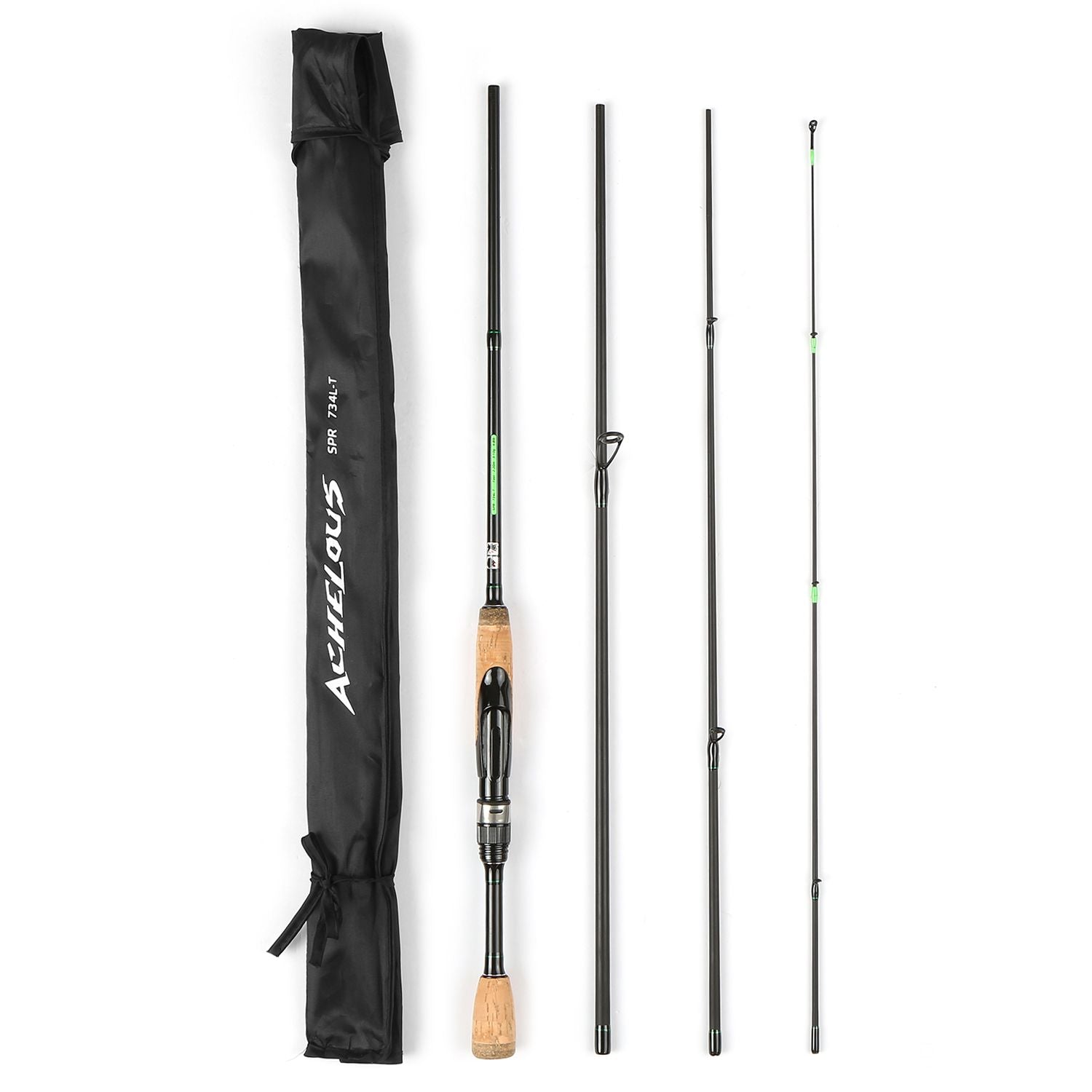 Portable Travel Spinning Fishing Rod Lightweight Carbon - 2.2m
