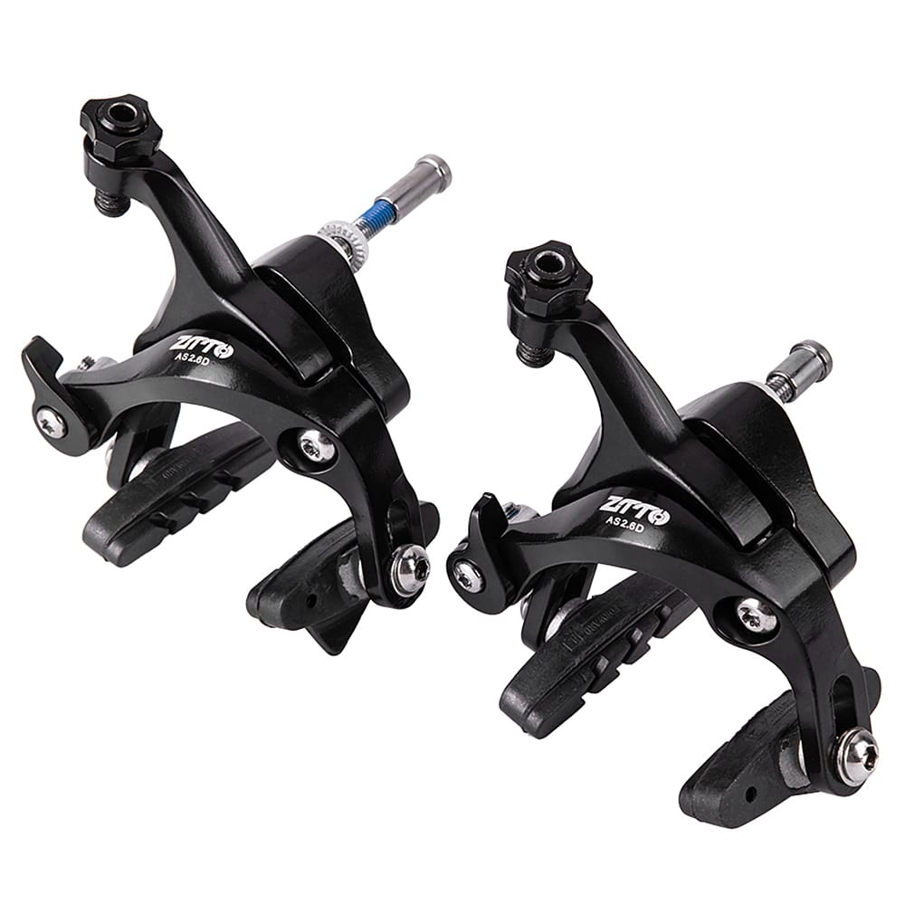 Dual pivot brake outlet calipers