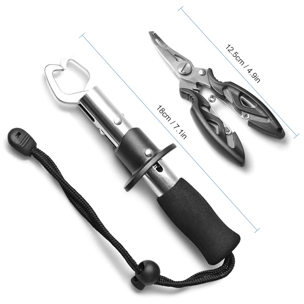 Fish Lip Gripper with Fishing Plier Set Fish Controller