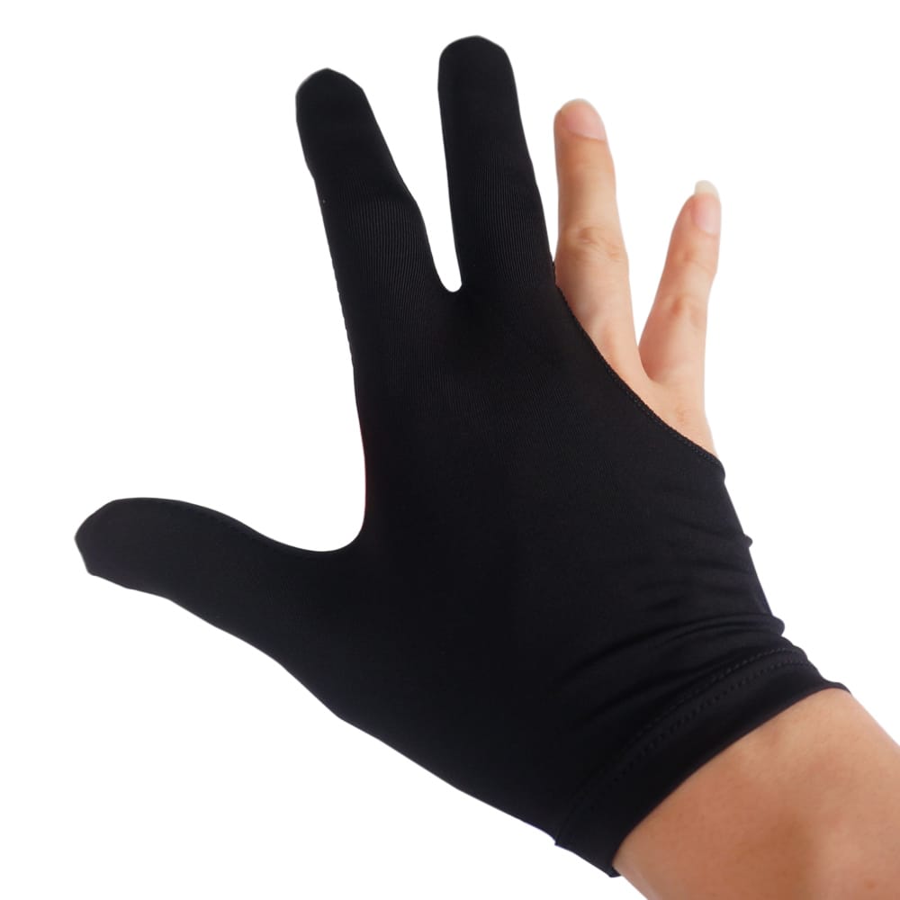 3 PCS Absorbent Billiard Gloves Three Fingers Spandex Cue - 3 pcs